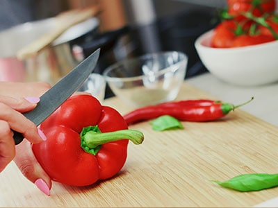 Cutting Red chilly